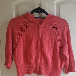 Zip Up Cropped Sweater